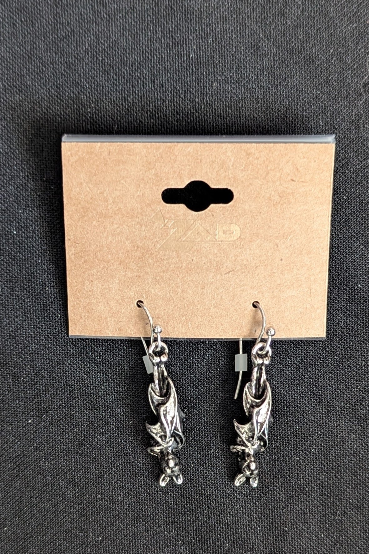 PXL_20260417_184344078 Creature of the Night Silver Bat Earrings