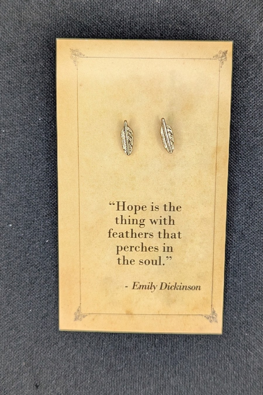 Feather Post Earrings