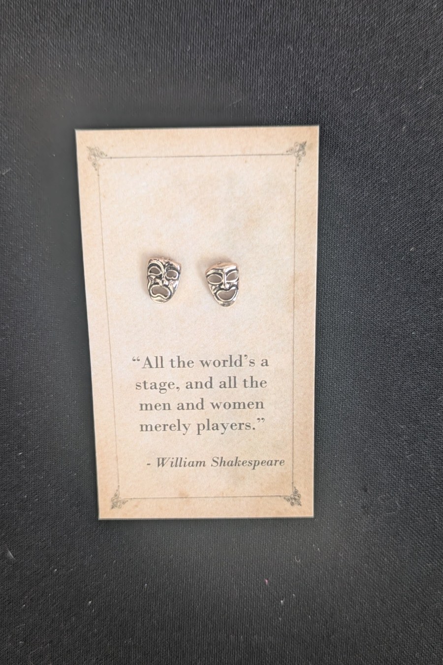 Tragedy & Comedy Post Earrings